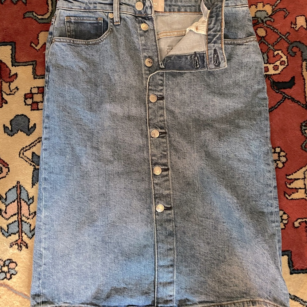 Button up Jean skirt